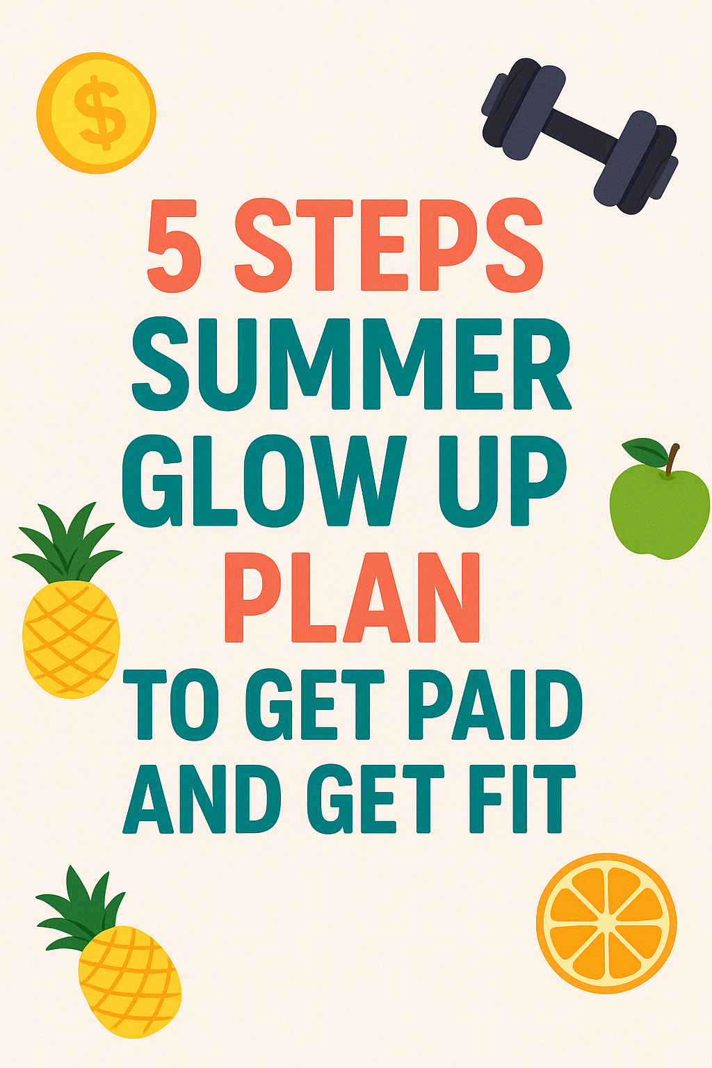 5 Steps Summer Glow Up Plan: To Get Paid and Get Fit