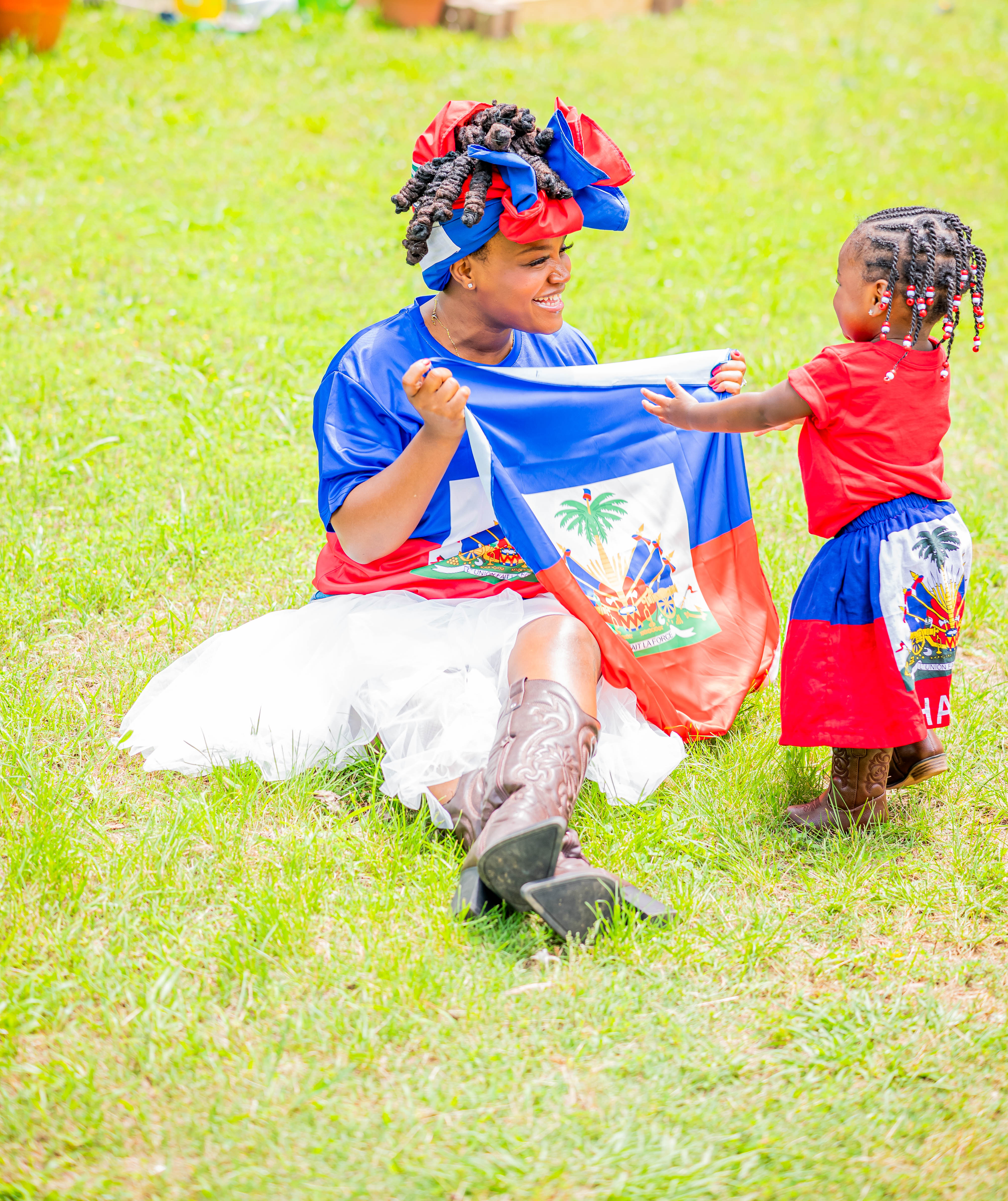 Celebrating Haitian Flag Day Matching Mommy And Me Outfits