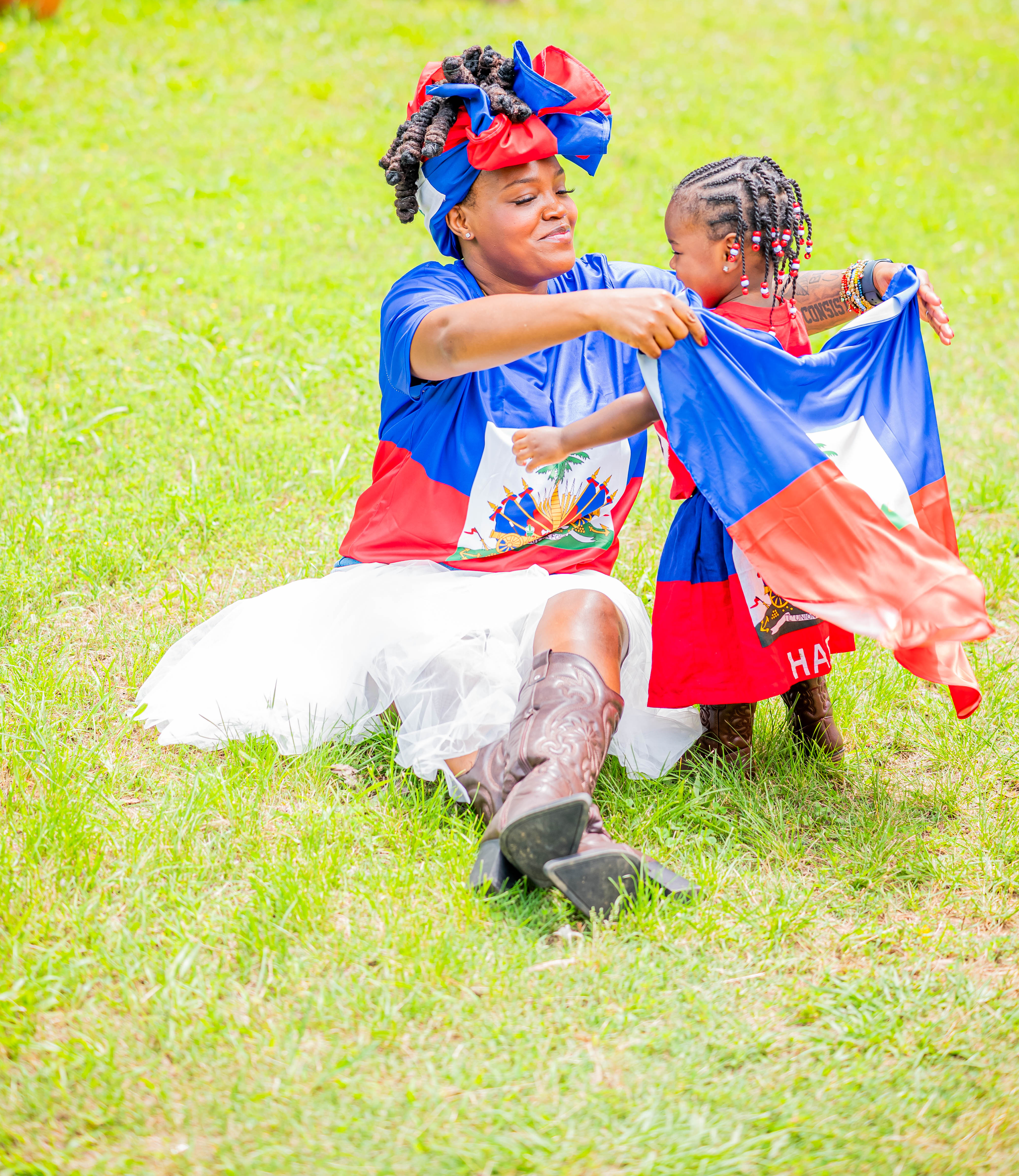 Celebrating Haitian Flag Day Matching Mommy And Me Outfits